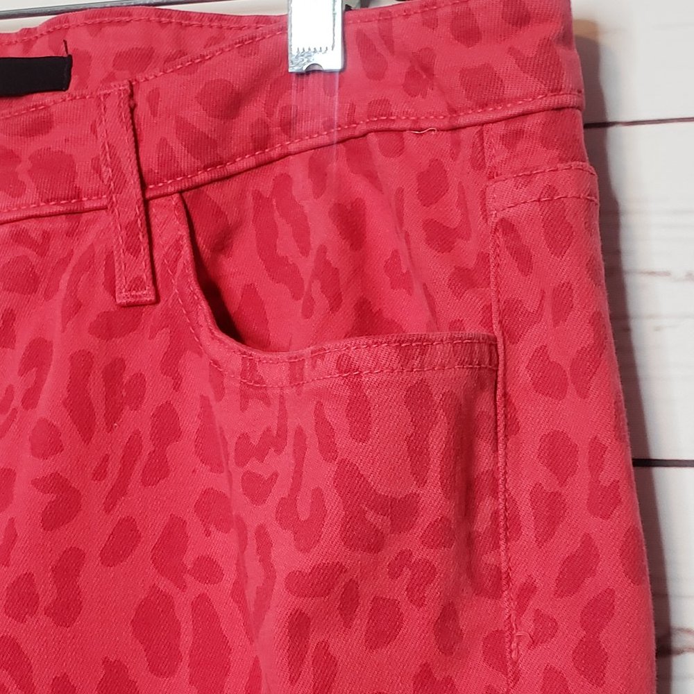 Joe's The High Water Red Leopard Jeans - Picture 7 of 14